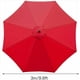 thumbnail image 4 of Funda de repuesto para sombrilla de 8 ballenas, tela de repuesto para sombrilla, 3 m/redonda, tela de repuesto para sombrilla recta o desplazada, color rojo, 4 of 5