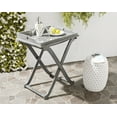 thumbnail image 2 of Safavieh Covina Outdoor Tray Table w/ Removable Top - Ash Grey, 2 of 6