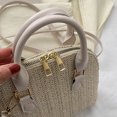 thumbnail image 4 of Bolsa cruzados de verano casuales tejidos a mano Elegantes para viajar (Blanco) Likrtyny Para Estrenar, 4 of 9