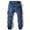Blue, variant on Jgppe Cargo Pants for Men Comfy Cotton Slim Drawstring Waist Full Length Casual Work Pants with Pockets