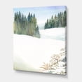 thumbnail image 3 of Designart ' Pine Forest In Snowy Winter Mountains ' Traditional Canvas Wall Art Print, 3 of 4