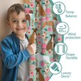 thumbnail image 3 of Blackout Kids Curtains,Cute Boxer Dog and Flowers Florals Childrens Insulated Curtains Set Of 2,Bedroom Essentials,Toddler Room Decor 42"x54"(106x137cm), 3 of 4