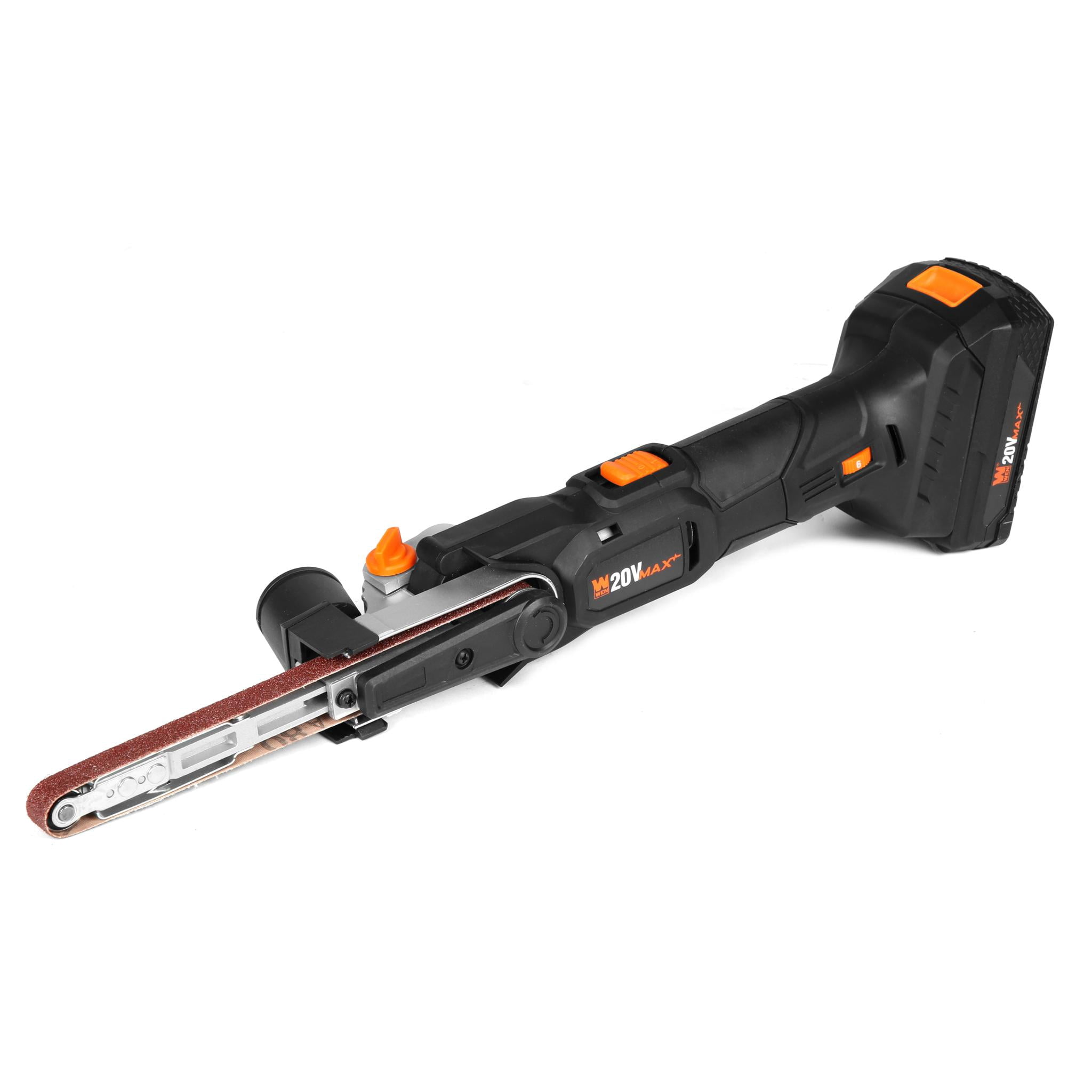 WEN 20V Max Cordless Variable Speed Detailing File Sander with 2.0 Ah Lithium-Ion Battery and Charger