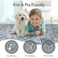 thumbnail image 4 of Lahome Washable Rug 6'x9' Farmhouse Indoor Entryway Rug Tribal Low-Pile Small Rug for Front Door, Print Distressed Room Carpet Non-Slip Throw Rug for Kitchen Bathroom Sink Entry,Dark Grey, 4 of 8