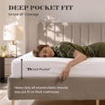 thumbnail image 4 of Superior Egyptian Cotton Embroidered 1200 TC Deep Pocket Sheet Set, Queen, White, 4 of 10