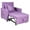 Purple, variant on BETISEF Sofa Bed 3 in 1 Convertible Sofa  Chair Bed Lounger Sleeper Chair Single Recliner for Small Space Adjustable Backrest