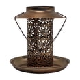 thumbnail image 2 of Solar Powered Hanging Bird Feeder With Light, Openwork Decor For Outdoor Garden Yard, 1-Pack Bird Feeding Station, 2 of 6