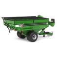 thumbnail image 3 of J&M 1112 X-Tended Reach Grain Cart with Dual Wheels Green 1/64 Diecast Model by SpecCast, 3 of 5