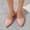 Pink, variant on Bmisegm Ladies Fashion Solid Color Suede Pointed Toe Casual Shoes Shallow Flat ShoesCasual Shoes for Women Blue 40