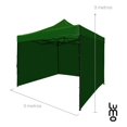 thumbnail image 3 of Toldo Carpa LUMO 3x3 Retractil Impermeable Lona Reforzada esmeralda, 3 of 6