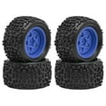 thumbnail image 2 of Yinanstore 4 Pieces 1/18 RC Car Wheels and Tires Accessories Sturdy High Performance Spare Parts Replacement RC Car Part for Typhon Grom Blue, 2 of 8