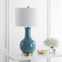 SAFAVIEH Ceramic Paris Lamp | Light Blue |