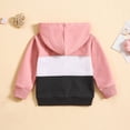 thumbnail image 4 of AherBiu Baby Toddler Clothes Boys Girls Hoodie Jackets Color Blocked Zip up Sweatshirt with Pockets, 4 of 7