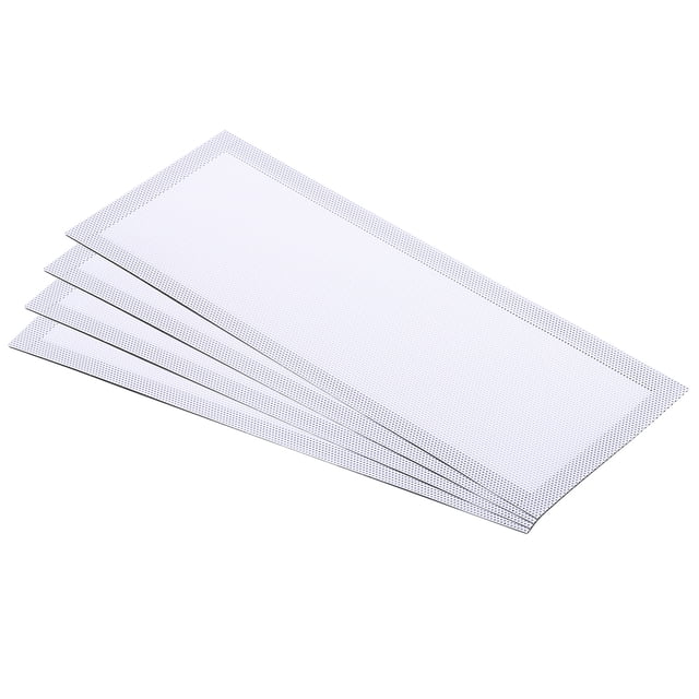 Cubierta Magnética de Ventilación Uxcell 4"x10" Paquete de 4 para Registros de Aire de Piso y Pared con Fuerte Imán Malla Blanca