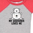 thumbnail image 4 of Inktastic My Godfather Loves Me Godson Bear Boys or Girls Baby Bodysuit, 4 of 5