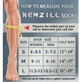 thumbnail image 6 of newzill compression socks (1 pair), men & women running socks - best graduated athletic fit for sports, nurses, shin splints, maternity & flight travel vibe heart, 6 of 6