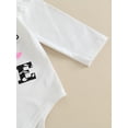 thumbnail image 5 of Canis Newborn Baby Girls Cotton Tops Romper Floral Pants 3Pcs Outfits Set Clothes, 5 of 8