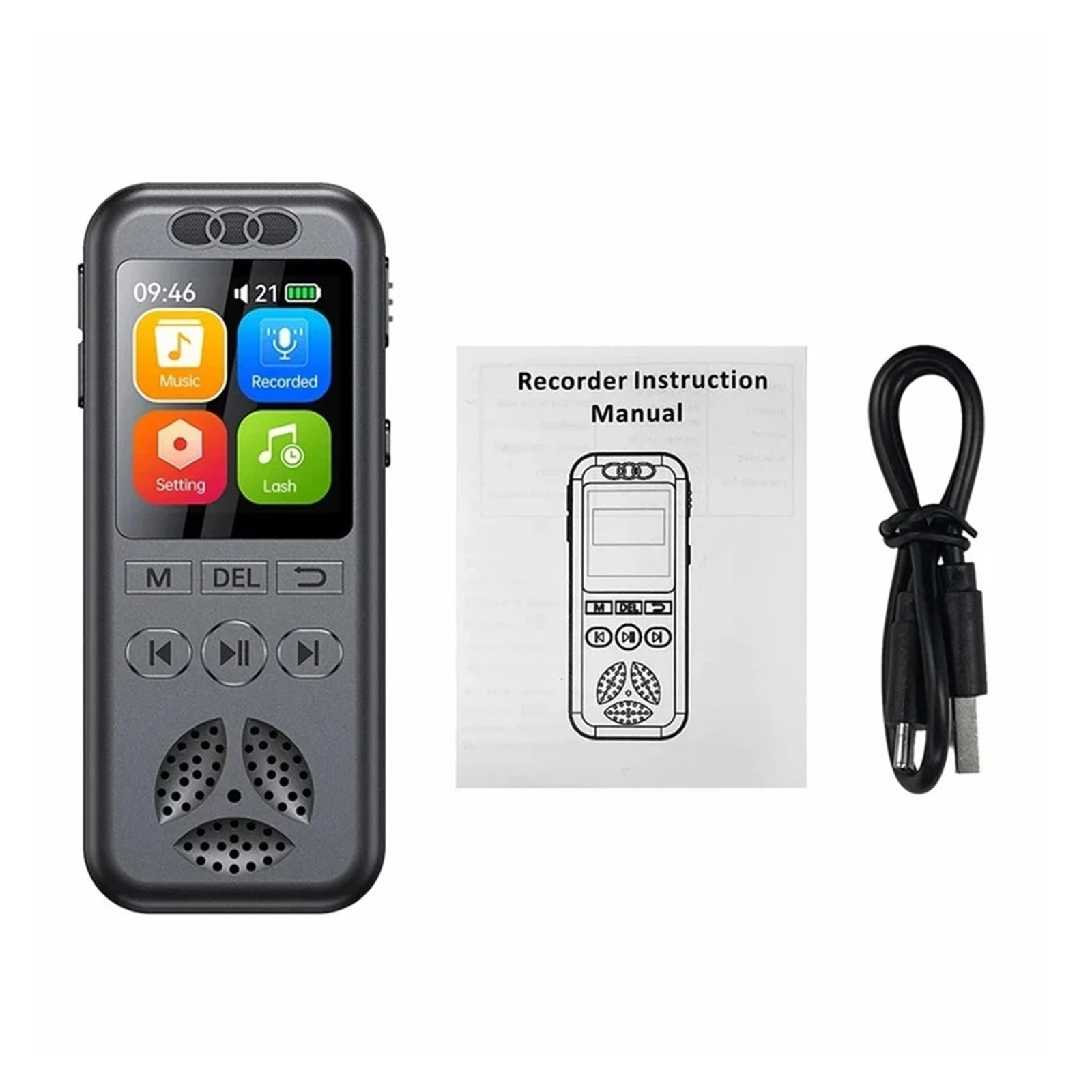 Digital Voice Recorder Voice Activated Recording Noise Reduction Playback MP3 Player Recording ,Excellent Sound Quality