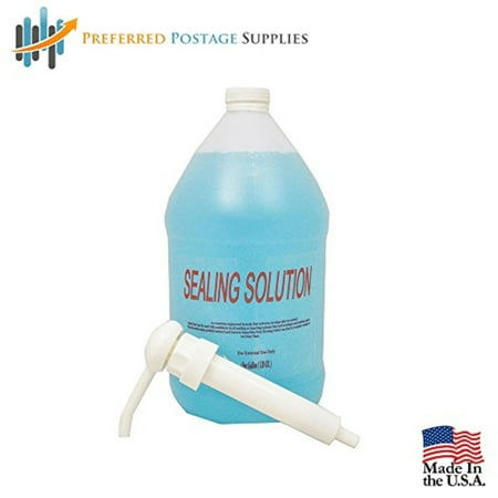 - Preferred Postage Supplies Half Gallon of Sealing Solution with Heavy Duty Pump Compare to Pitney Bowes EZ Seal Solution # 608-0 (64 oz) DM Series Mailing Systems