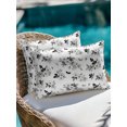 thumbnail image 4 of Outdoor Pillows Waterproof, White Flowers Bedding Throw Pillows with Insert for Couch Sofa Bed, Spring Floral Farmhouse Art 12x20 Inch Pillowcases Decorative Camping Patio Pillow Set of 2, 4 of 8