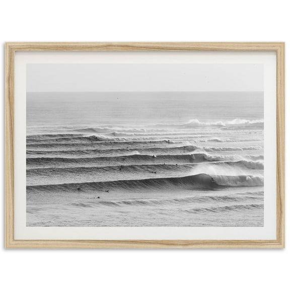 Fine Art Surf Print - Black And White Ocean Waves Beach House Fine Art Photography Wall Decor Wall Art, Modern Wall Decor, 8x12 UNFRAMED