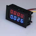 thumbnail image 3 of ZPAQI 0.28 Inch LED Digital Voltmeter Ammeter Red Blue 2-in-1 Multimeter for DC 0-100V, 3 of 14