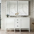 thumbnail image 3 of James Martin Vanities 60" Double Vanity, Mid-Century Acacia w/ 3 CM Lime Delight Quartz Top, 3 of 3