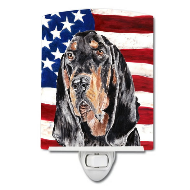 Carolines Treasures Patriotic USA Pyrenese Ceramic Night Light 6x4 Multicolor 