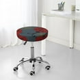 thumbnail image 7 of Bingfone Padded Round Bar Stool Cover Cushion with Elastic Fabric Round Chair Seat - Ladybug, 7 of 7