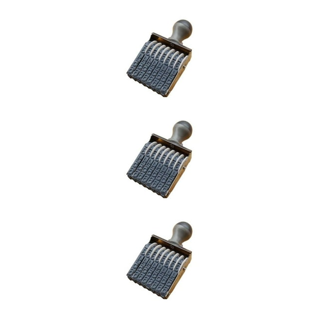 Decodeary Date Rolling Stamp Trolley Suitable For Food Packaging And Other Industries Style A 3Set