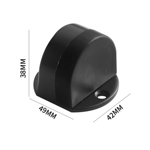 2 Pack Heavy Duty Magnetic Door Stoppers Stainless Steel with Rubber Base