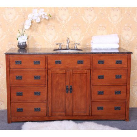  61W x 22D in. Calgary Granite Single Sink Vanity Top  Walmart.com