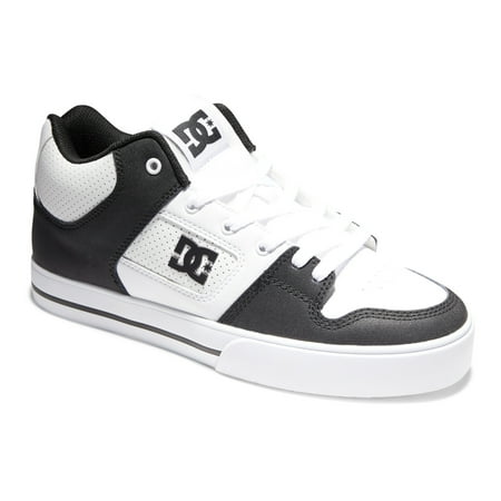 

DC Men s Pure Mid Shoes - White/Black/White - 12