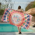 thumbnail image 2 of Novforth Microfiber Sand Free Beach Towel，72"x36"Oversized Lightweight Microfiber Super Absorbent Quick Fast Dry ，Outdoor Travel Swim Towel for Adults Women Men - Iridescent letter, 2 of 8