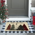 thumbnail image 2 of Merry Christmas Door Mat Outdoor for Front Door,Buffalo Plaid Christmas Tree Welcome Doormat,Winter Xmas Holiday Floor Rugs for Indoor Porch Entrance Farmhouse Decor 30" x 17", 2 of 6