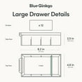 thumbnail image 4 of BLUE GINKGO Small 20 Drawer Storage Organizer Cabinet - Stackable Bead and Craft Storage, Hardware Small Parts Organizer, Teacher Toolbox (Made in Korea) - Yellow, 4 of 7