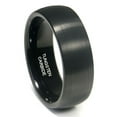 thumbnail image 1 of Andrea Jewelers Black Tungsten 8MM Brush Finish Dome Wedding Band Ring Sz 8.0, 1 of 4