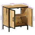 thumbnail image 2 of vidaXL Bathroom Sink Cabinet Natural wood Solid mango wood, Iron Medium, 2 of 6
