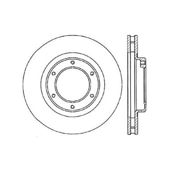 StopTech 127.44093L StopTech Sport Rotors; Drilled And Slotted; Front Left;12.24 in. Dia.; 2.30 in. Height; Fits select: 1993-1997 TOYOTA LAND CRUISER, 1996-1997 LEXUS LX