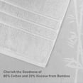 thumbnail image 3 of Everyday Home by Trident Eco Twist 2 Piece Bath Towel Set, Cotton and Viscose from Bamboo towel, Plush, Absorbent, Bathroom Towels, Silver, 3 of 10