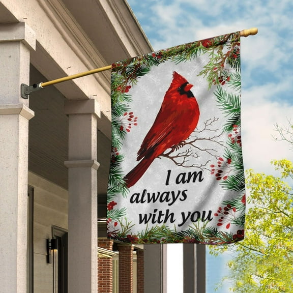 FLAGWIX American House Flag (29.5" x 39.5")-Cardinal I'm Always With You Flag QNK98F -Polyester Indoor Outdoor Flags