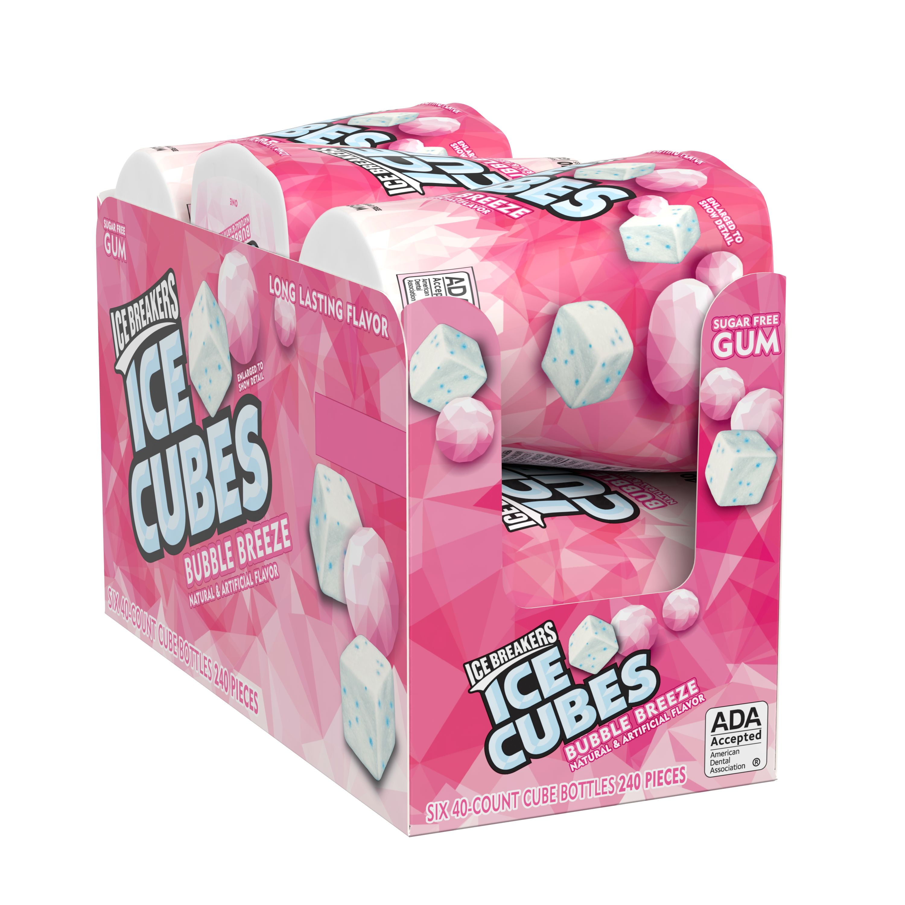ICE BREAKERS ICE CUBES BUBBLE BREEZE Sugar Free Chewing Gum with