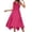 Hot Pink-e, variant on Womens Casual Summer Dress Sleeveless Sundress Hankerchief Hem Midi Tank Dresses Beach Dress with Pockets