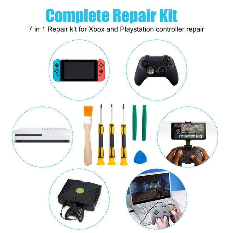JOREST Repair Kit for xbox one/360/X PS4 PS3 25pcs kit Torx Security  Screwdriver