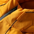 thumbnail image 5 of NTACZA Thick Mens Jackets Zip up Yellow Hooded Windbreaker Cotton Heavyweight Water Proof Jacket Men's Coats Winter L, 5 of 8