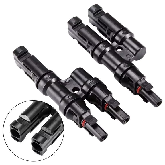 2 To 1 T Branch Cable Connectors Solar PV Panel Connector Male and Female