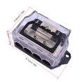 thumbnail image 4 of Kenally Bloque de distribución de amplificador automotriz de aleación de zinc Caja divisora ​​protectora preperforada de alta sensibilidad Vehículos, repuestos y accesorios Mis 1 a 4 Kenally VI015803-03B, 4 of 6