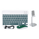 thumbnail image 1 of Kit Teclado En Español Y Mouse Con Bluetooth y Soporte Verde Malubero Malu1431, 1 of 3