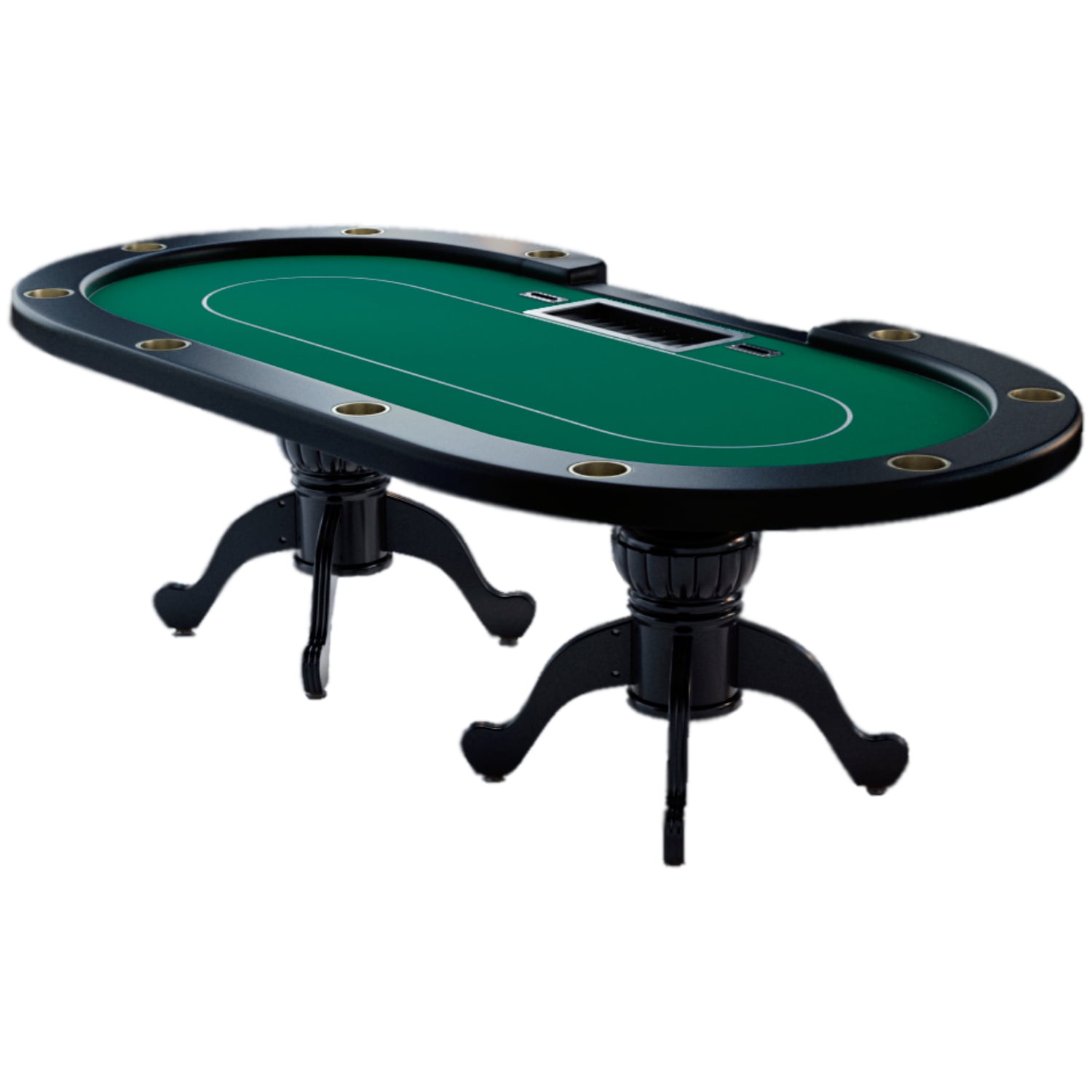 Hathaway Monte Carlo 4 in 1 Multi Game Casino Table Blackjack Roulette Table New 
