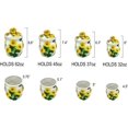 thumbnail image 5 of 4PCs 3D Sunflower Hand Painted Ceramic Canister with Lid, Kitchen Storage Jar, Food Storage Container, Airtight Storage Container With Rubber Seal for Coffee, Tea, Sugar, Flour, 5 of 5